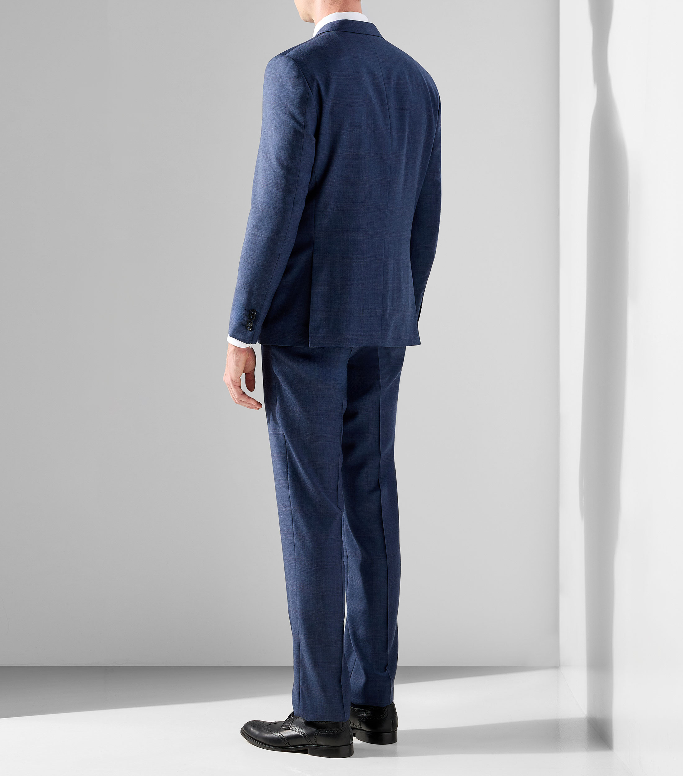 Traje regular de cuadros Hombre